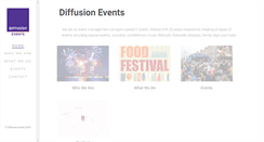 Desktop Screenshot of diffusionevents.com